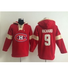 NHL montreal canadiens #9 richard red jerseys[pullover hooded sweatshirt]