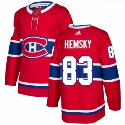 Youth Adidas Montreal Canadiens 83 Ales Hemsky Premier Red Home NHL Jersey 