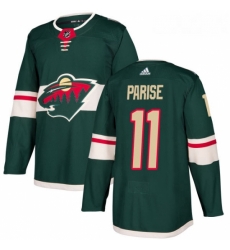 Youth Adidas Minnesota Wild 11 Zach Parise Premier Green Home NHL Jersey 