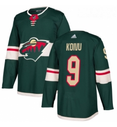 Youth Adidas Minnesota Wild 9 Mikko Koivu Authentic Green Home NHL Jersey 