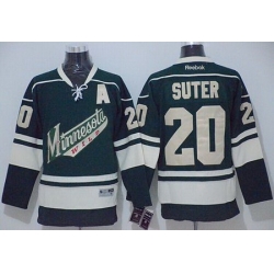 Youth Minnesota Wild #20 Ryan Suter Green Stitched NHL Jersey