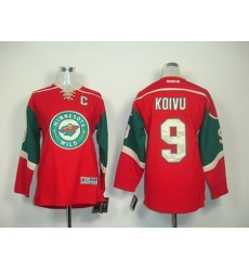 Youth Minnesota Wild 9 KOIVU red Jerseys