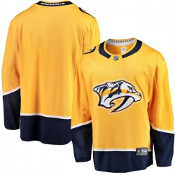 Men Nashville Predators Blank Gold Breakaway Home Stitched Jersey