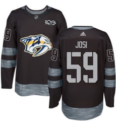 Predators #59 Roman Josi Black 1917 2017 100th Anniversary Stitched NHL Jersey