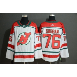 Devils 76 P K  Subban White Adidas Jersey