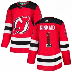 Mens Adidas New Jersey Devils 1 Keith Kinkaid Authentic Red Drift Fashion NHL Jersey  Mens Adidas New Jersey Devils 1 Keith Kinkaid Authentic Red Drift Fashion NHL Jersey
