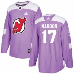 Mens Adidas New Jersey Devils 17 Patrick Maroon Authentic Purple Fights Cancer Practice NHL Jersey  Mens Adidas New Jersey Devils 17 Patrick Maroon Authentic Purple Fights Cancer Practice NHL Jersey
