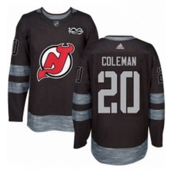 Mens Adidas New Jersey Devils 20 Blake Coleman Authentic Black 1917 2017 100th Anniversary NHL Jersey  Mens Adidas New Jersey Devils 20 Blake Coleman Authentic Black 1917 2017 100th Anniversary NHL Jersey