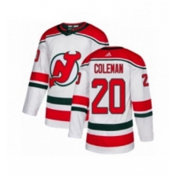Mens Adidas New Jersey Devils 20 Blake Coleman Authentic White Alternate NHL Jersey  Mens Adidas New Jersey Devils 20 Blake Coleman Authentic White Alternate NHL Jersey
