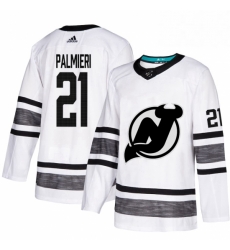 Mens Adidas New Jersey Devils 21 Kyle Palmieri White 2019 All Star Game Parley Authentic Stitched NHL Jersey 