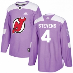 Mens Adidas New Jersey Devils 4 Scott Stevens Authentic Purple Fights Cancer Practice NHL Jersey  Mens Adidas New Jersey Devils 4 Scott Stevens Authentic Purple Fights Cancer Practice NHL Jersey