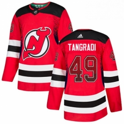 Mens Adidas New Jersey Devils 49 Eric Tangradi Authentic Red Drift Fashion NHL Jersey  Mens Adidas New Jersey Devils 49 Eric Tangradi Authentic Red Drift Fashion NHL Jersey