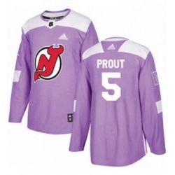 Mens Adidas New Jersey Devils 5 Dalton Prout Authentic Purple Fights Cancer Practice NHL Jersey  Mens Adidas New Jersey Devils 5 Dalton Prout Authentic Purple Fights Cancer Practice NHL Jersey
