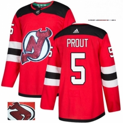Mens Adidas New Jersey Devils 5 Dalton Prout Authentic Red Fashion Gold NHL Jersey  Mens Adidas New Jersey Devils 5 Dalton Prout Authentic Red Fashion Gold NHL Jersey