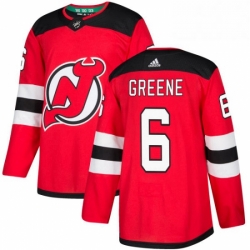 Mens Adidas New Jersey Devils 6 Andy Greene Authentic Red Home NHL Jersey  Mens Adidas New Jersey Devils 6 Andy Greene Authentic Red Home NHL Jersey