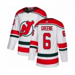 Mens Adidas New Jersey Devils 6 Andy Greene Premier White Alternate NHL Jersey  Mens Adidas New Jersey Devils 6 Andy Greene Premier White Alternate NHL Jersey