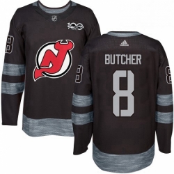 Mens Adidas New Jersey Devils 8 Will Butcher Authentic Black 1917 2017 100th Anniversary NHL Jersey  Mens Adidas New Jersey Devils 8 Will Butcher Authentic Black 1917 2017 100th Anniversary NHL Jersey