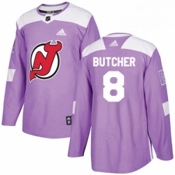 Mens Adidas New Jersey Devils 8 Will Butcher Authentic Purple Fights Cancer Practice NHL Jersey  Mens Adidas New Jersey Devils 8 Will Butcher Authentic Purple Fights Cancer Practice NHL Jersey