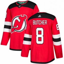 Mens Adidas New Jersey Devils 8 Will Butcher Authentic Red Home NHL Jersey  Mens Adidas New Jersey Devils 8 Will Butcher Authentic Red Home NHL Jersey
