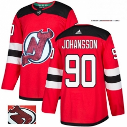 Mens Adidas New Jersey Devils 90 Marcus Johansson Authentic Red Fashion Gold NHL Jersey  Mens Adidas New Jersey Devils 90 Marcus Johansson Authentic Red Fashion Gold NHL Jersey