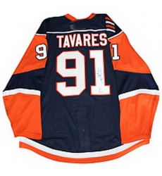 New York Islanders #91 John Tavares Dark blue jersey