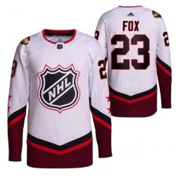 Men New York Rangers 23 Adam Fox 2022 2022 All Star White Stitched Jersey