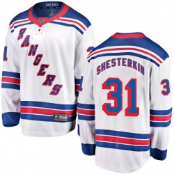 Men New York Rangers 31 Igor Shesterkin White Home Stitched Jersey