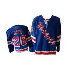 New York Rangers 28 Orr blue Jerseys