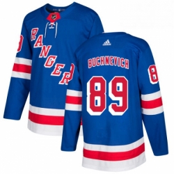 Youth Adidas New York Rangers 89 Pavel Buchnevich Authentic Royal Blue Home NHL Jersey 