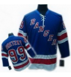 kids RBK hockey jerseys NY Rangers 99 GRETZKY BLUE