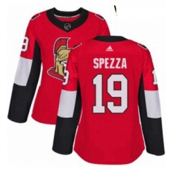 Womens Adidas Ottawa Senators 19 Jason Spezza Premier Red Home NHL Jersey 