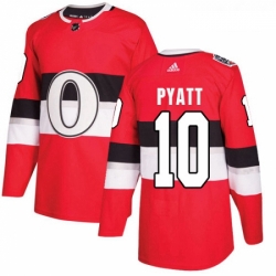 Youth Adidas Ottawa Senators 10 Tom Pyatt Authentic Red 2017 100 Classic NHL Jersey 