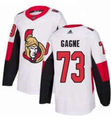 Youth Adidas Ottawa Senators 73 Gabriel Gagne Authentic White Away NHL Jersey 