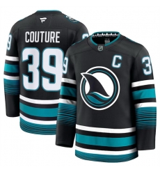 Men San Jose Sharks Active Player Custom Black 2024 25 Alternate Stitched Hockey Jersey