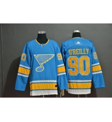 Men St.Louis Blues 90 Ryan O'Reilly Light Blue Adidas Jersey