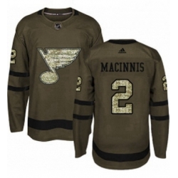 Mens Adidas St Louis Blues 2 Al Macinnis Authentic Green Salute to Service NHL Jersey  Mens Adidas St Louis Blues 2 Al Macinnis Authentic Green Salute to Service NHL Jersey