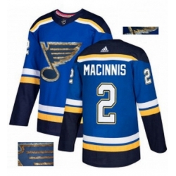 Mens Adidas St Louis Blues 2 Al Macinnis Authentic Royal Blue Fashion Gold NHL Jersey  Mens Adidas St Louis Blues 2 Al Macinnis Authentic Royal Blue Fashion Gold NHL Jersey