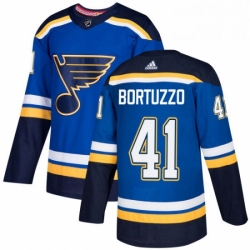Mens Adidas St Louis Blues 41 Robert Bortuzzo Premier Royal Blue Home NHL Jersey  Mens Adidas St Louis Blues 41 Robert Bortuzzo Premier Royal Blue Home NHL Jersey