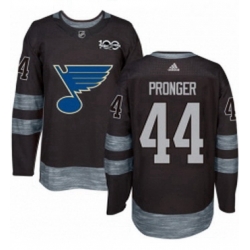 Mens Adidas St Louis Blues 44 Chris Pronger Authentic Black 1917 2017 100th Anniversary NHL Jersey  Mens Adidas St Louis Blues 44 Chris Pronger Authentic Black 1917 2017 100th Anniversary NHL Jersey