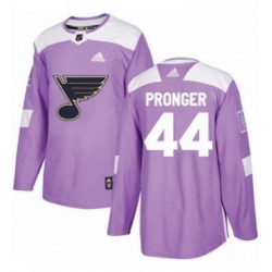 Mens Adidas St Louis Blues 44 Chris Pronger Authentic Purple Fights Cancer Practice NHL Jersey  Mens Adidas St Louis Blues 44 Chris Pronger Authentic Purple Fights Cancer Practice NHL Jersey