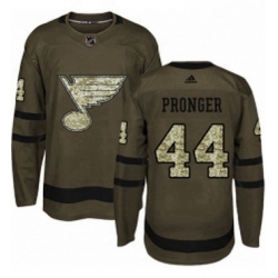 Mens Adidas St Louis Blues 44 Chris Pronger Premier Green Salute to Service NHL Jersey  Mens Adidas St Louis Blues 44 Chris Pronger Premier Green Salute to Service NHL Jersey