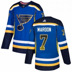 Mens Adidas St Louis Blues 7 Patrick Maroon Authentic Blue Drift Fashion NHL Jersey  Mens Adidas St Louis Blues 7 Patrick Maroon Authentic Blue Drift Fashion NHL Jersey