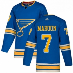 Mens Adidas St Louis Blues 7 Patrick Maroon Authentic Navy Blue Alternate NHL Jersey  Mens Adidas St Louis Blues 7 Patrick Maroon Authentic Navy Blue Alternate NHL Jersey