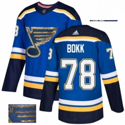 Mens Adidas St Louis Blues 78 Dominik Bokk Authentic Royal Blue Fashion Gold NHL Jersey  Mens Adidas St Louis Blues 78 Dominik Bokk Authentic Royal Blue Fashion Gold NHL Jersey