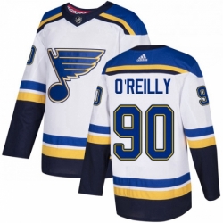 Youth Adidas St Louis Blues 90 Ryan OReilly Authentic White Away NHL Jerse