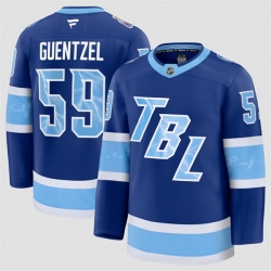 Men Tampa Bay Lightning 59 Jake Guentzel Blue 2026 Stadium Series Stitched Jersey