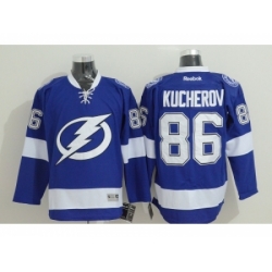 NHL Tampa Bay Lightning #86 Kucherov blue jerseys