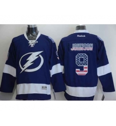 nhl jerseys tampa bay lightning #9 johnson blue[national flag version][johnson]