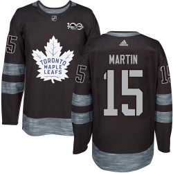Maple Leafs #15 Matt Martin Black 1917-2017 100th Anniversary Stitched NHL Jersey Maple Leafs #15 Matt Martin Black 1917-2017 100th Anniversary Stitched NHL Jersey