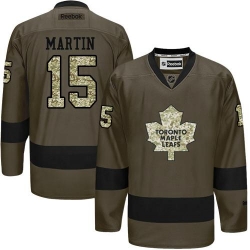 Maple Leafs #15 Matt Martin Green Salute to Service Stitched NHL Jersey Maple Leafs #15 Matt Martin Green Salute to Service Stitched NHL Jersey